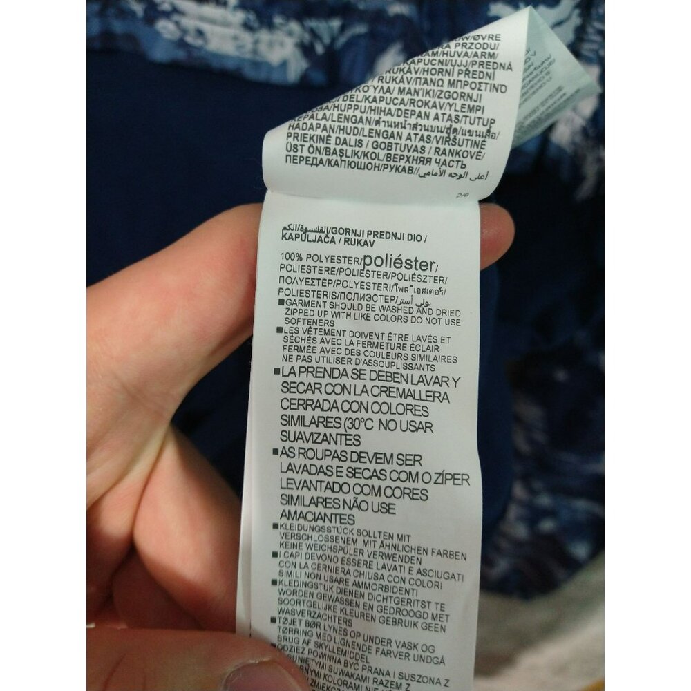 Under Armour Jacket Mens Large Blue Camo Sportstyle Wind Anorak Windbreaker - Picture 8 of 10